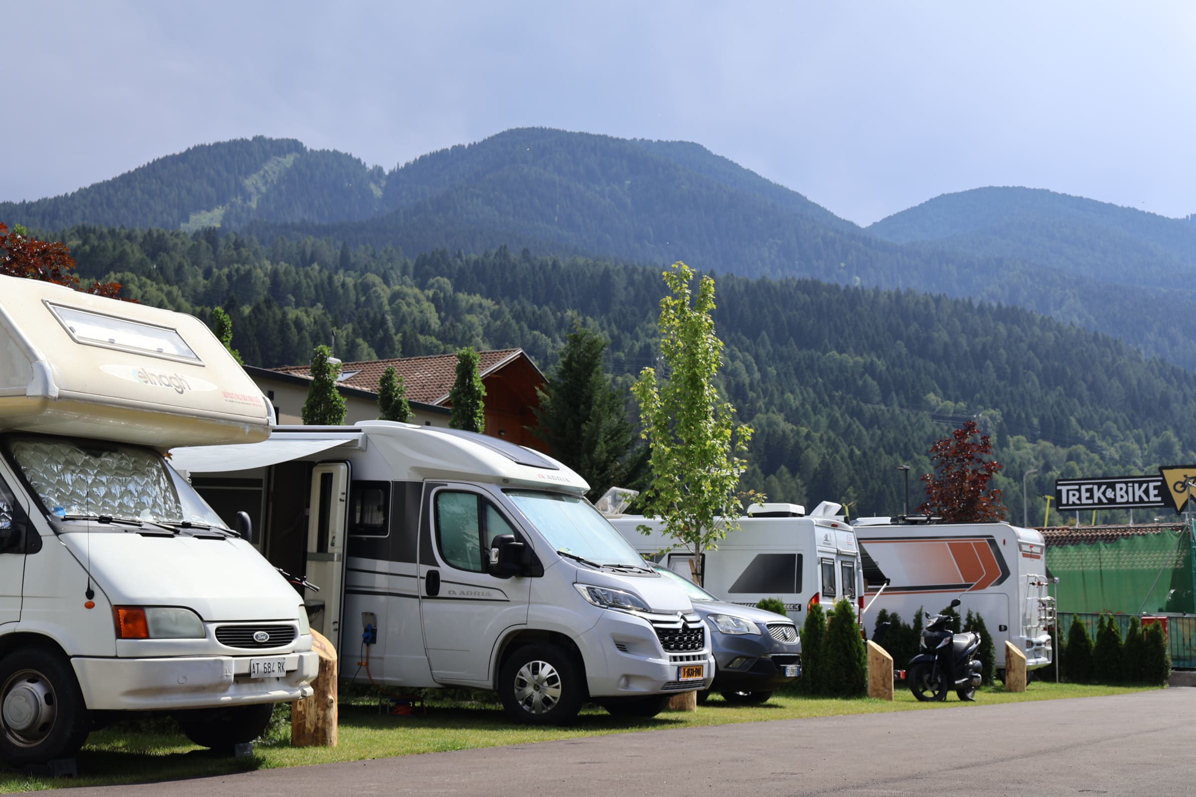 area sosta camper in trentino