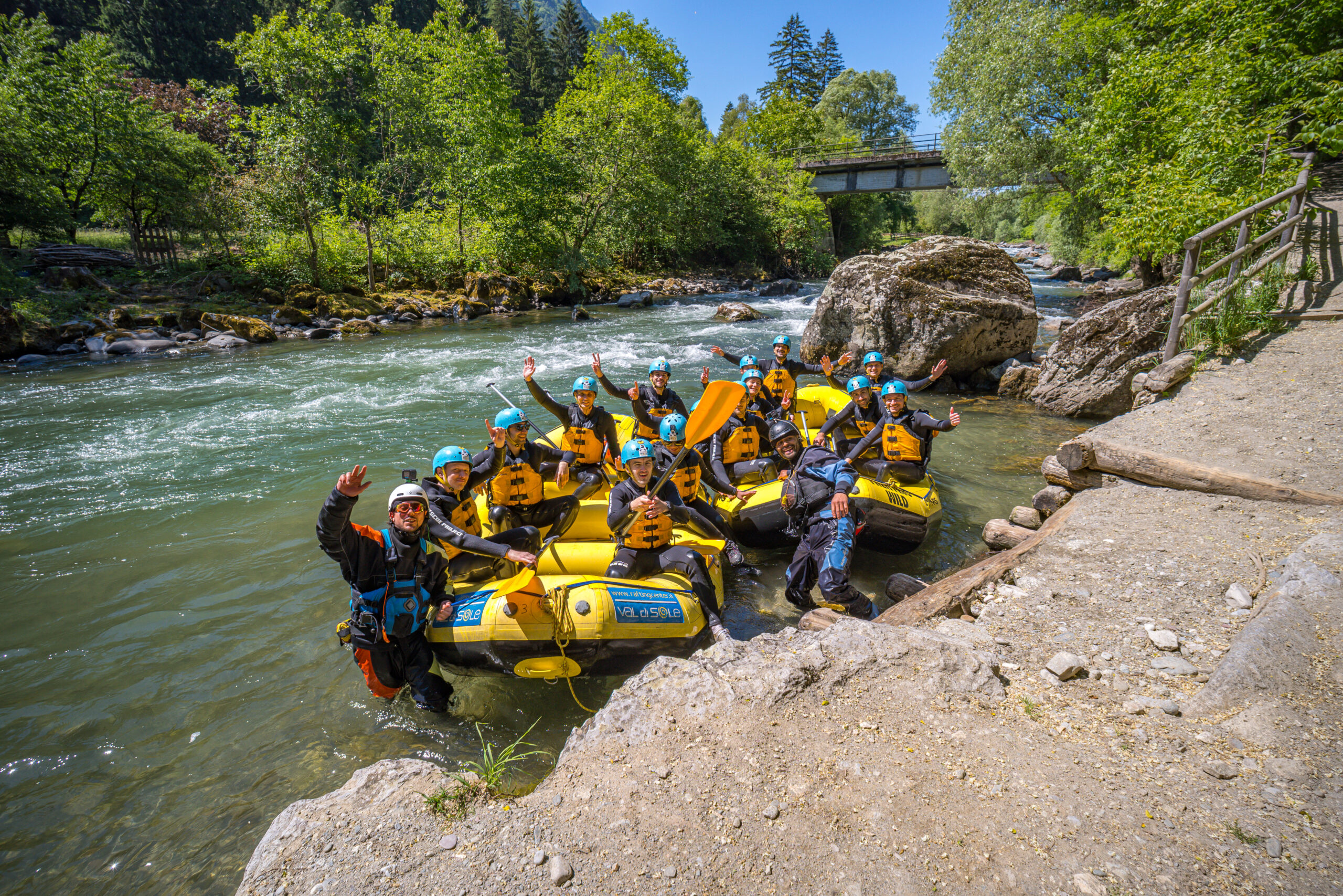 campeggio e rafting