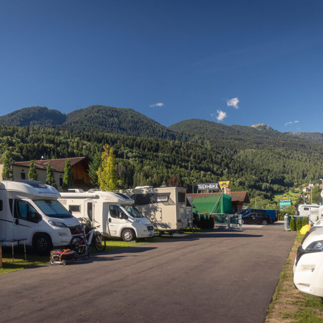 area sosta camper in trentino