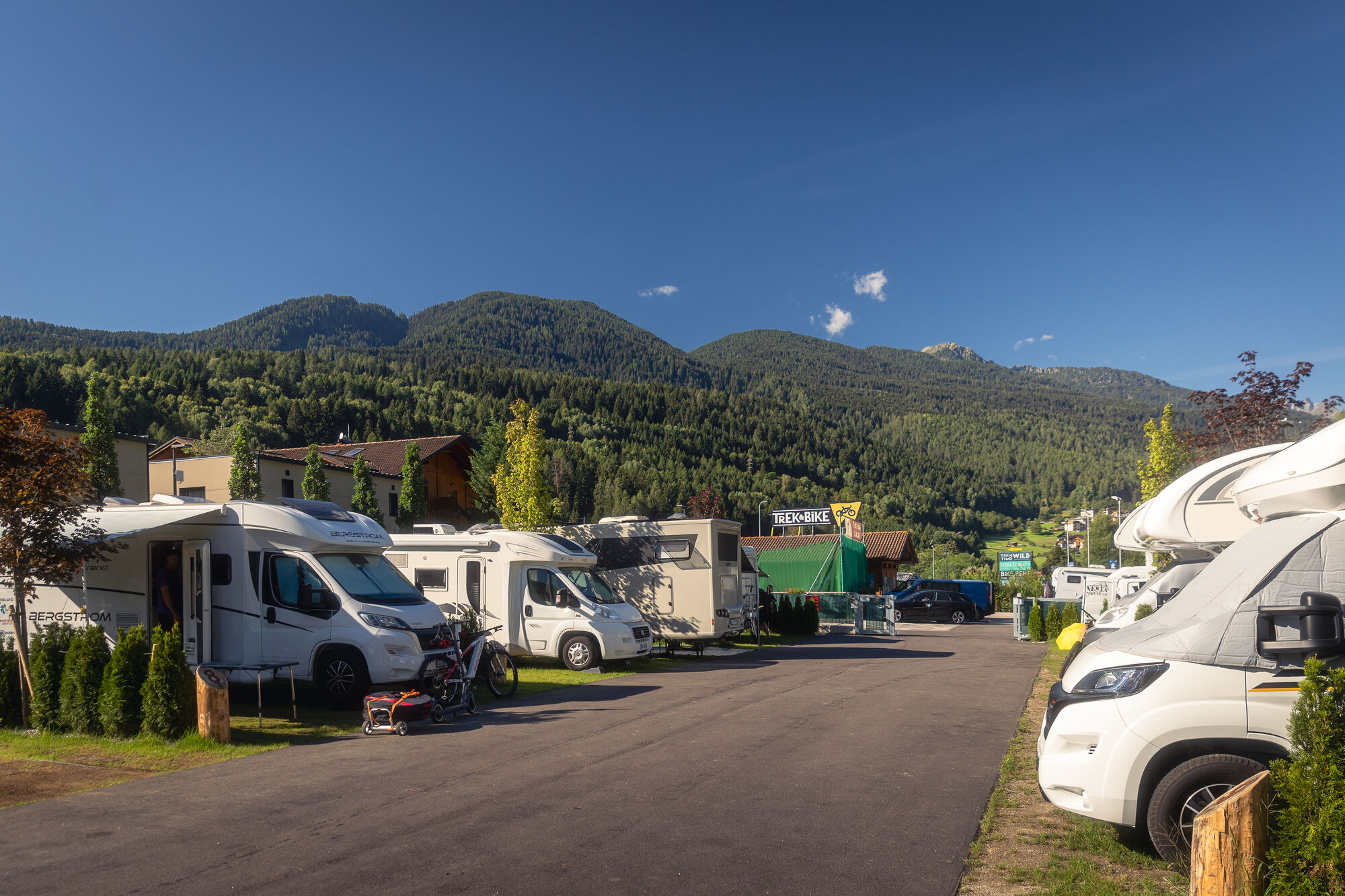 area sosta camper in trentino