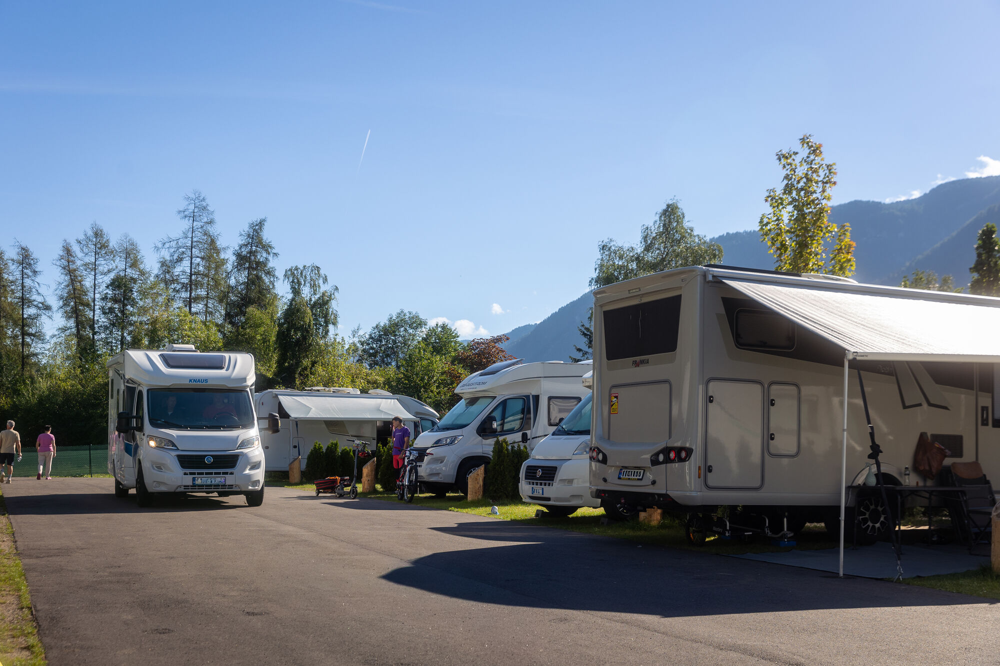area sosta camper in trentino piazzole